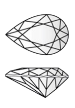 Pear-diamond